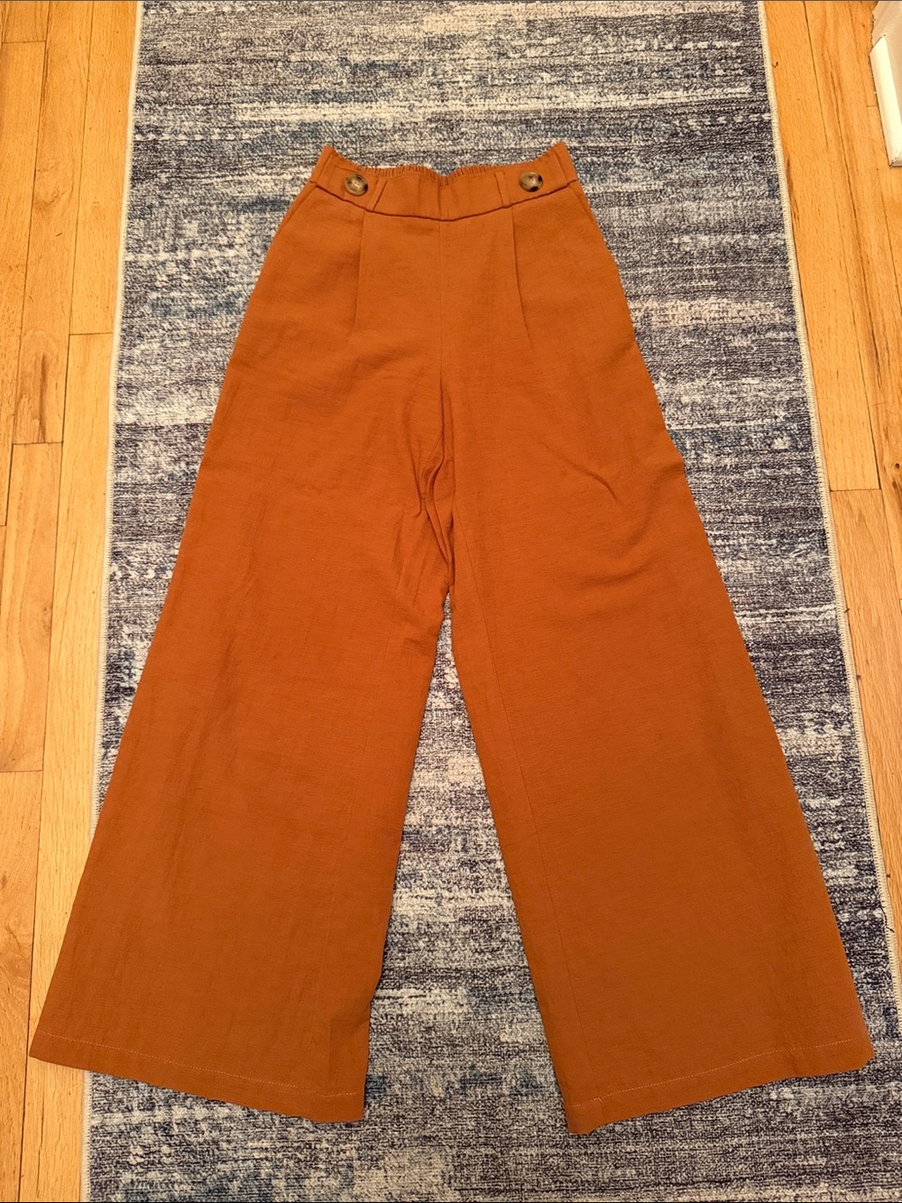 Lilyful Rust-Toned Elastic Waist Pull-On Pants